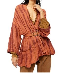 Free people pinkish kimono top